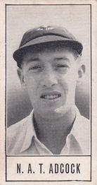 1956 Barratt & Co Test Cricketers Series B #43 Neil Adcock Front