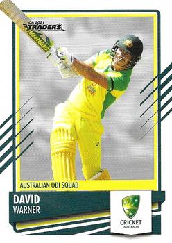 2021-22 TLA Traders Cricket Australia #029 David Warner Front