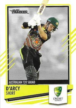 2021-22 TLA Traders Cricket Australia #039 D'Arcy Short Front