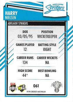 2021-22 TLA Traders Cricket Australia #061 Harry Nielsen Back