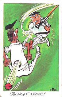 1972 Sunicrust Comedy Cricket #1 Straight Drive Front