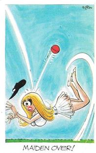 1972 Sunicrust Comedy Cricket #8 Maiden Over Front