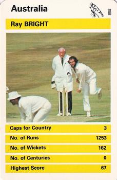 1978 Top Trumps International Cricketers #NNO Ray Bright Front