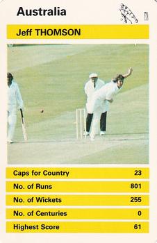 1978 Top Trumps International Cricketers #NNO Jeff Thomson Front