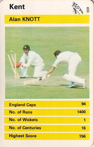 1978 Top Trumps British Cricketers #NNO Alan Knott Front