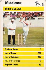 1978 Top Trumps British Cricketers #NNO Mike Selvey Front