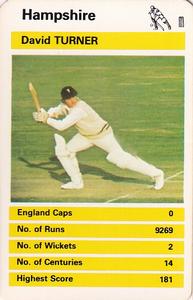 1978 Top Trumps British Cricketers #NNO David Turner Front