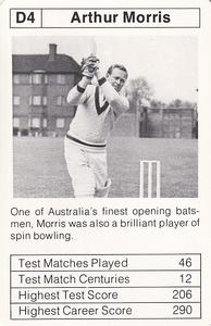1978 Sporting Aces Mike Brearley's Batting Aces #D4 Arthur Morris Front