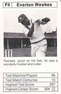 1978 Sporting Aces Mike Brearley's Batting Aces #F4 Everton Weekes Front