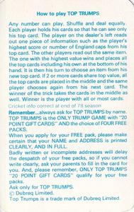 1979 Top Trumps County Cricketers #NNO Rules Card Back