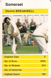 1979 Top Trumps County Cricketers #NNO Dennis Breakwell Front