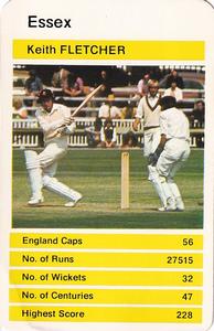 1979 Top Trumps County Cricketers #NNO Keith Fletcher Front