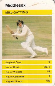 1979 Top Trumps County Cricketers #NNO Mike Gatting Front