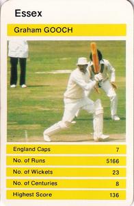 1979 Top Trumps County Cricketers #NNO Graham Gooch Front