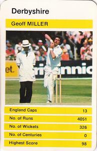 1979 Top Trumps County Cricketers #NNO Geoff Miller Front