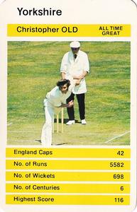 1979 Top Trumps County Cricketers #NNO Christopher Old Front