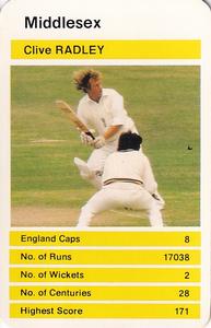 1979 Top Trumps County Cricketers #NNO Clive Radley Front