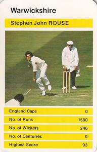 1979 Top Trumps County Cricketers #NNO Stephen John Rouse Front