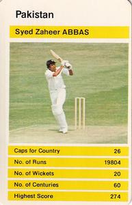 1979 Top Trumps World Cricketers #NNO Syed Zaheer Abbas Front