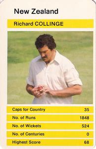 1979 Top Trumps World Cricketers #NNO Richard Collinge Front