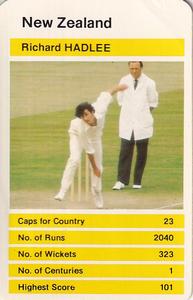 1979 Top Trumps World Cricketers #NNO Richard Hadlee Front