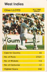 1979 Top Trumps World Cricketers #NNO Clive Lloyd Front