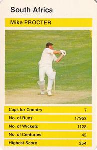 1979 Top Trumps World Cricketers #NNO Mike Procter Front