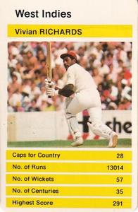 1979 Top Trumps World Cricketers #NNO Vivian Richards Front