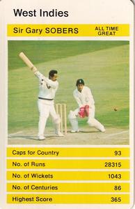 1979 Top Trumps World Cricketers #NNO Sir Gary Sobers Front