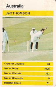 1979 Top Trumps World Cricketers #NNO Jeff Thomson Front