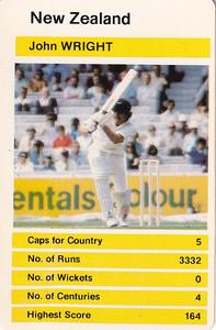 1979 Top Trumps World Cricketers #NNO John Wright Front