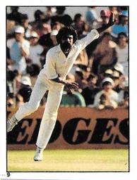 1982 Scanlens Cricket Stickers #9 Wasim Raja Front