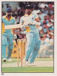 1982 Scanlens Cricket Stickers #31 Sunil Gavaskar Front