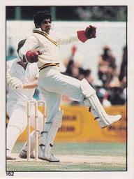 1982 Scanlens Cricket Stickers #162 Wasim Bari Front