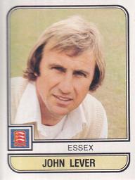 1983 Panini World Of Cricket Stickers #28 John Lever Front