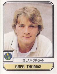 1983 Panini World Of Cricket Stickers #44 Greg Thomas Front