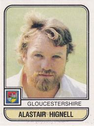 1983 Panini World Of Cricket Stickers #54 Alastair Hignell Front