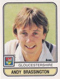 1983 Panini World Of Cricket Stickers #55 Andy Brassington Front