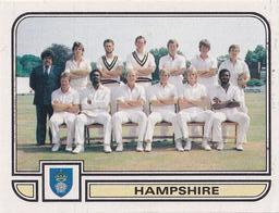 1983 Panini World Of Cricket Stickers #61 Hampshire Front