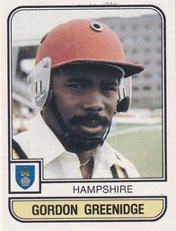 1983 Panini World Of Cricket Stickers #63 Gordon Greenidge Front