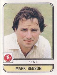 1983 Panini World Of Cricket Stickers #80 Mark Benson Front
