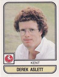 1983 Panini World Of Cricket Stickers #82 Derek Aslett Front