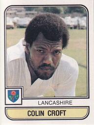 1983 Panini World Of Cricket Stickers #100 Colin Croft Front