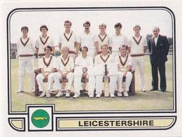 1983 Panini World Of Cricket Stickers #103 Leicestershire Front