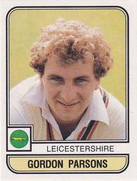 1983 Panini World Of Cricket Stickers #114 Gordon Parsons Front