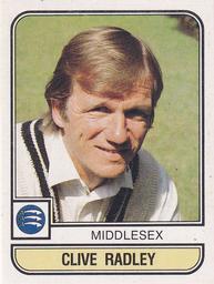 1983 Panini World Of Cricket Stickers #123 Clive Radley Front