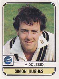 1983 Panini World Of Cricket Stickers #129 Simon Hughes Front