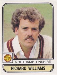 1983 Panini World Of Cricket Stickers #142 Richard Williams Front