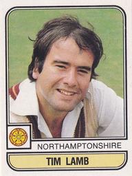 1983 Panini World Of Cricket Stickers #151 Tim Lamb Front