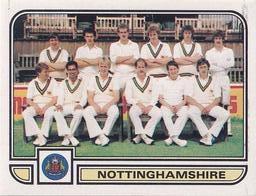 1983 Panini World Of Cricket Stickers #153 Nottinghamshire Front
